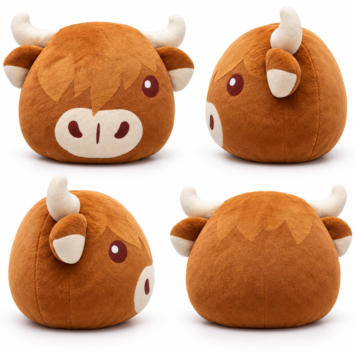 Highland Coo Cow Plush Travel Pillow & Eye Mask – Relaxeazzz