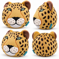 Leopard Plush Travel Pillow & Eye Mask – Relaxeazzz