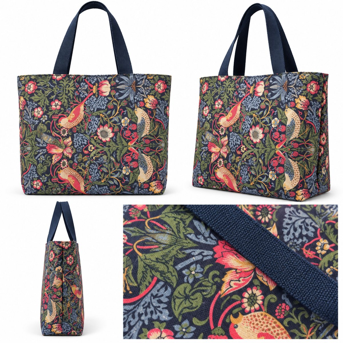 William Morris Strawberry Thief Reusable Tote Bag